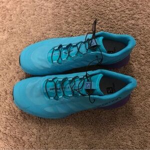 Salomon Sense Pro 9.5 Blue and Purple Athletic Shoes
